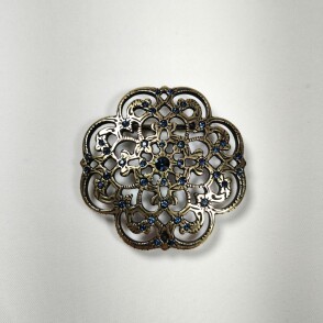 Boucle Uzès doré / Bleu